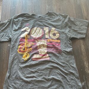 Cleveland Cavaliers NBA champions  Adidas Gray and red  2016 Graphic Tee